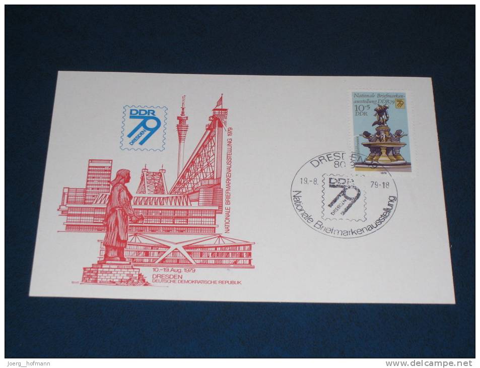 Karte Postkarte DDR Deutschland 1979 Nationale Briefmarkenausstellung Dresden - Franking Machines (EMA)