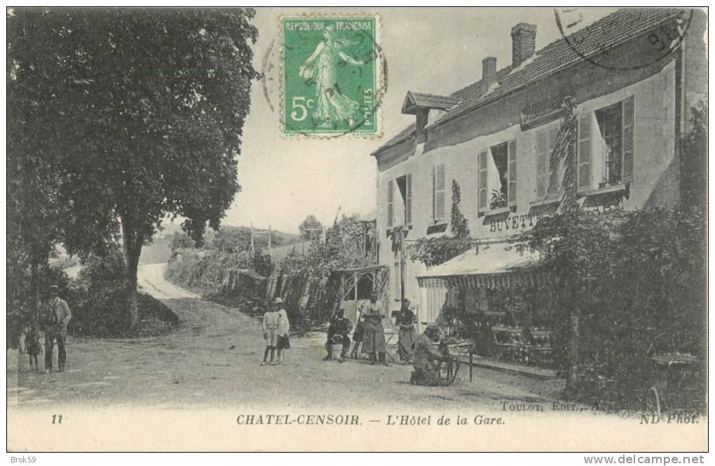 89 CHATEL - CENSOIR - L HOTEL DE LA GARE - Altri & Non Classificati