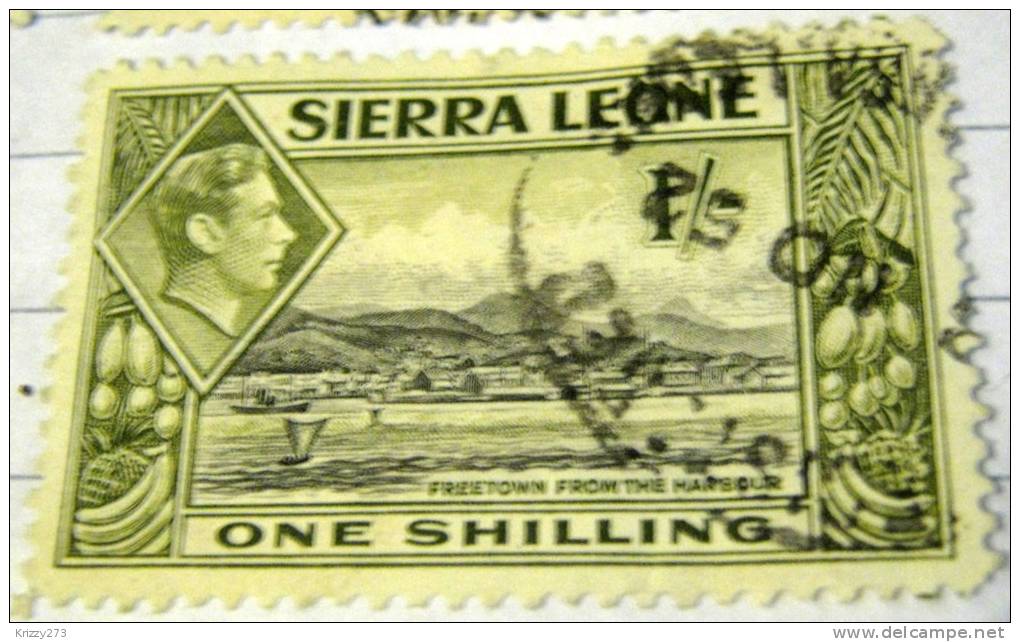 Sierra Leone 1938 King George VI Freetown From The Harbour 1s - Used - Sierra Leone (...-1960)