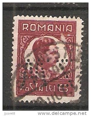 Romania 1930  King Karl II  (o)  Perfin W.Z. - Sonstige & Ohne Zuordnung