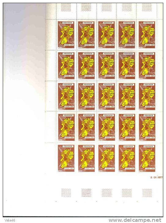 FRANCE  ESSAI  NON EMIS  TIMBRE DE FRANCHE-COMTE   TRES RARE - Unused Stamps