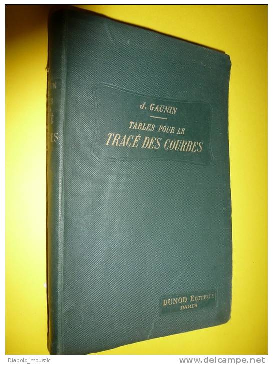 Document Ancien Daté De 1922     Un Outil Indispensable Pour  :Tracé Des Courbes De Chemins De Fer Et Canaux - Spoorwegen En Trams