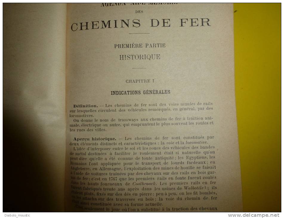 Agenda Gounod  1908 pour CHEMINS de FER