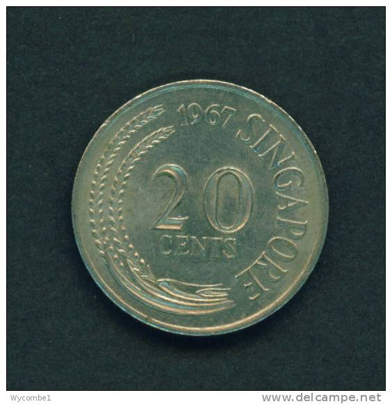 SINGAPORE - 1967 20c Circ. - Singapur