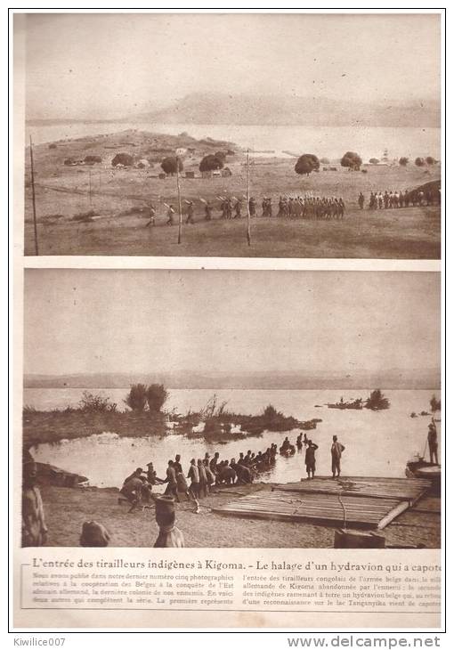 Guerre 14-18 L Entree Des Belges Armée Belge à KIGOMA  LAC TANGANYIKA  TANZANIE - Non Classificati