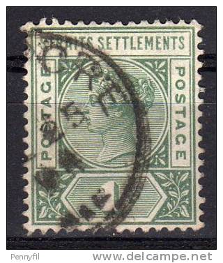 STRAITS SETTLEMENTS - 1892/01 YT 65 USED - Straits Settlements