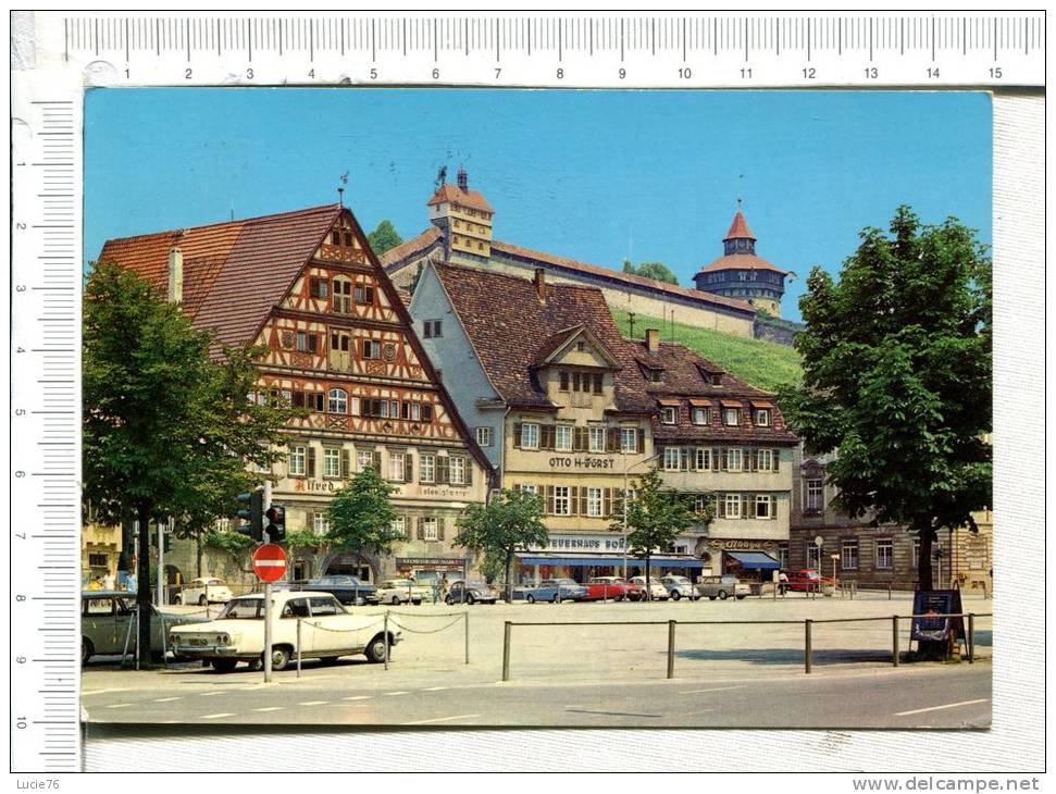 ESSLINGEN Am NECKAR - Marktplatz Mit Burg -  Véhicules Anciens - Esslingen