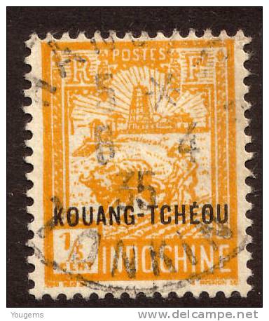 China France P.O. 1927 15c KOUANG-TCHEOU With "HANOI TONKIN" CDS VFU - Sonstige & Ohne Zuordnung