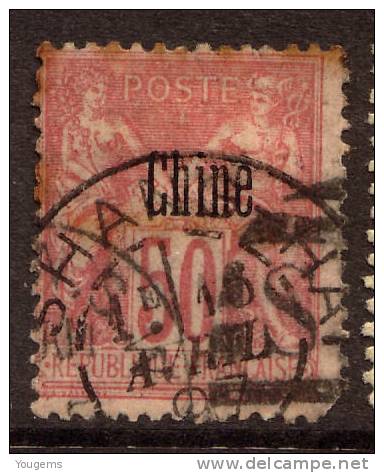 China France P.O. 1894 50c With "SHANG-HAI CHINE 16 AVRIL 97" CDS &"S" Shanghai Killer Treaty Port VFU - Sonstige & Ohne Zuordnung