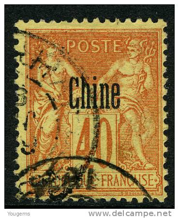 China France P.O. 1894 40c With "SHANG-HAI"cds VFU - Andere & Zonder Classificatie