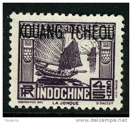 China France P.O. 1937 45c "KOWANG-TCHEOU" Overprint UNUSED - Otros & Sin Clasificación