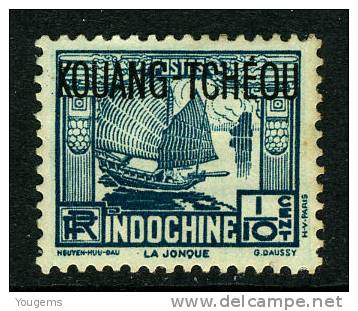 China France P.O. 1937 110c "KOWANG-TCHEOU" Overprint MH - Andere & Zonder Classificatie