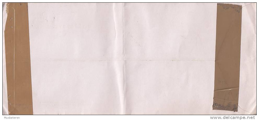 India Airmail Registered Einschreiben 1996 Cover Brief To HEDEHUSENE Denmark Ghandi Stamp (2 Scans) - Airmail