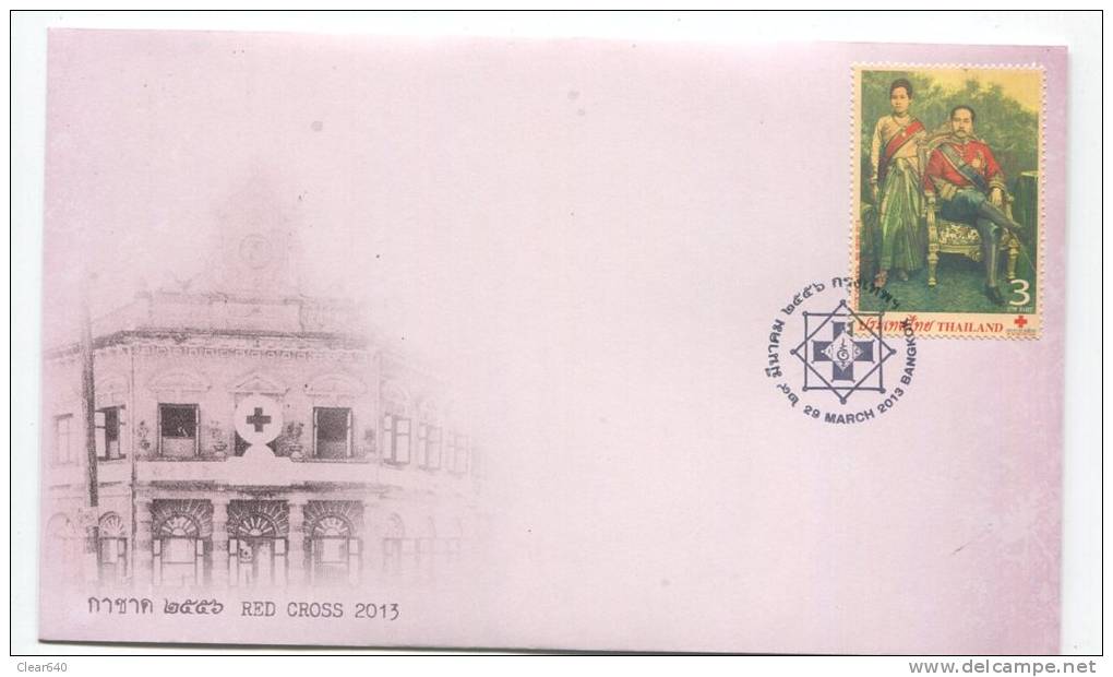 Thailand Stamp 2013 12 Decades Of The Thai Red Cross Society FDC - Thailand