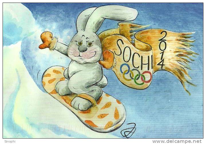 S38-034   @  2014 Sochi  Winter Olympic Games  , Postal Stationery -Articles Postaux -- Postsache F - Winter 2014: Sochi