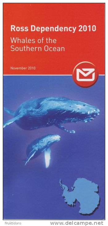 Ross Dependency Brochure 2010 Whales Of The Southern Ocean - Brieven En Documenten