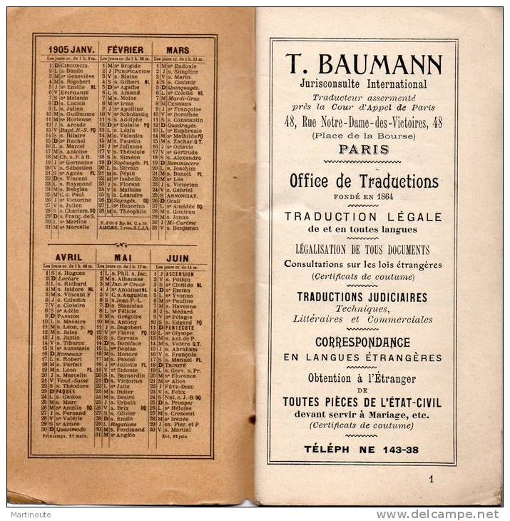 - PARIS En Poche 1905, 72 Pages - 291 - Autres & Non Classés