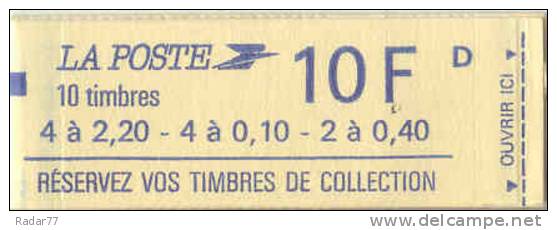 Carnet N°1501 Liberté à Composition Variable - Non Ouvert - Neuf** - Moderne : 1959-...
