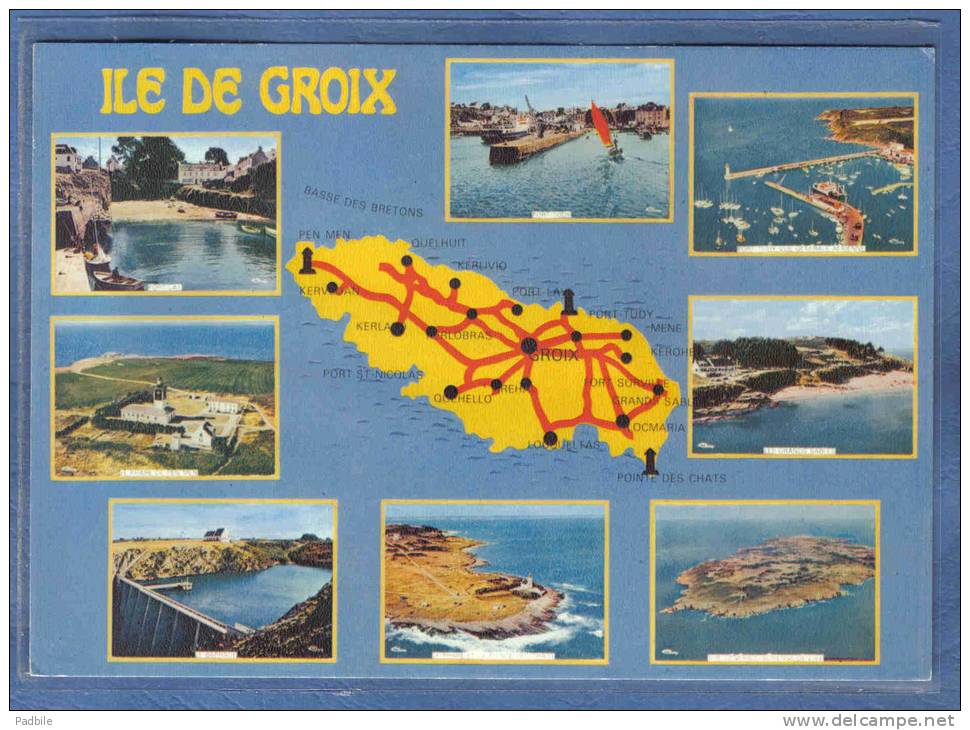 Carte Postale 56. île De Groix Trés Beau Plan - Groix