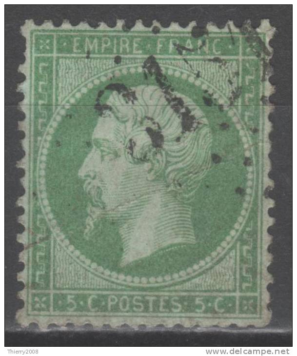 Napoléon III  N° 20a  Avec Oblitération Losange 3151, Voir état. - 1862 Napoléon III