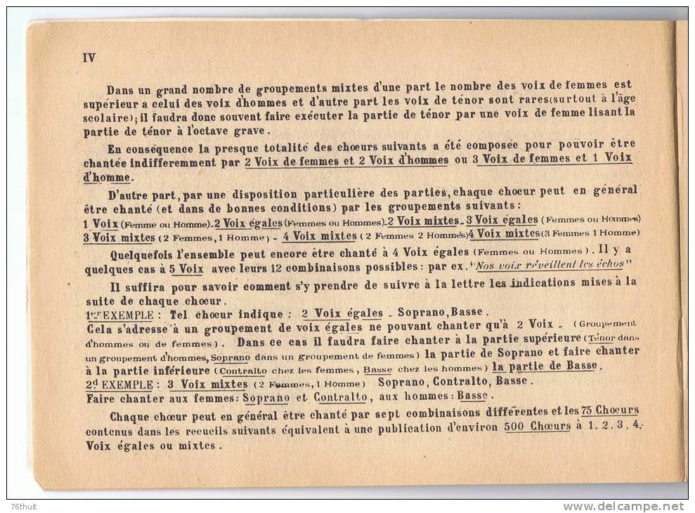 1955 - J. ROLLIN - LES CHANSONS DU PERCE-NEIGE - 1er Recueil -  Editions SALABERT - Chorwerke