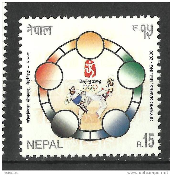 NEPAL, 2008, Summer Olympic Games,  Olympic,  Beijing,,  MNH, (**) - Nepal