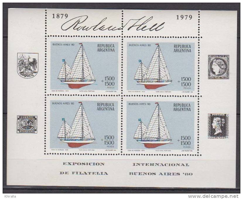 ARGENTINE    1979      N°  1185 / 1188   En Feuillet De Quatre    COTE   156€00     EUROS         ( 23 ) - Ungebraucht