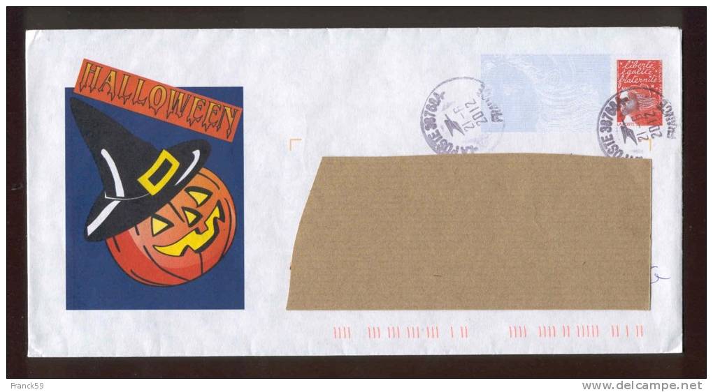 PAP ENTIER POSTAL MARIANNE DE LUQUET - ILLUSTRATION HALLOWEEN - 1997-2004 Marianne (14. Juli)