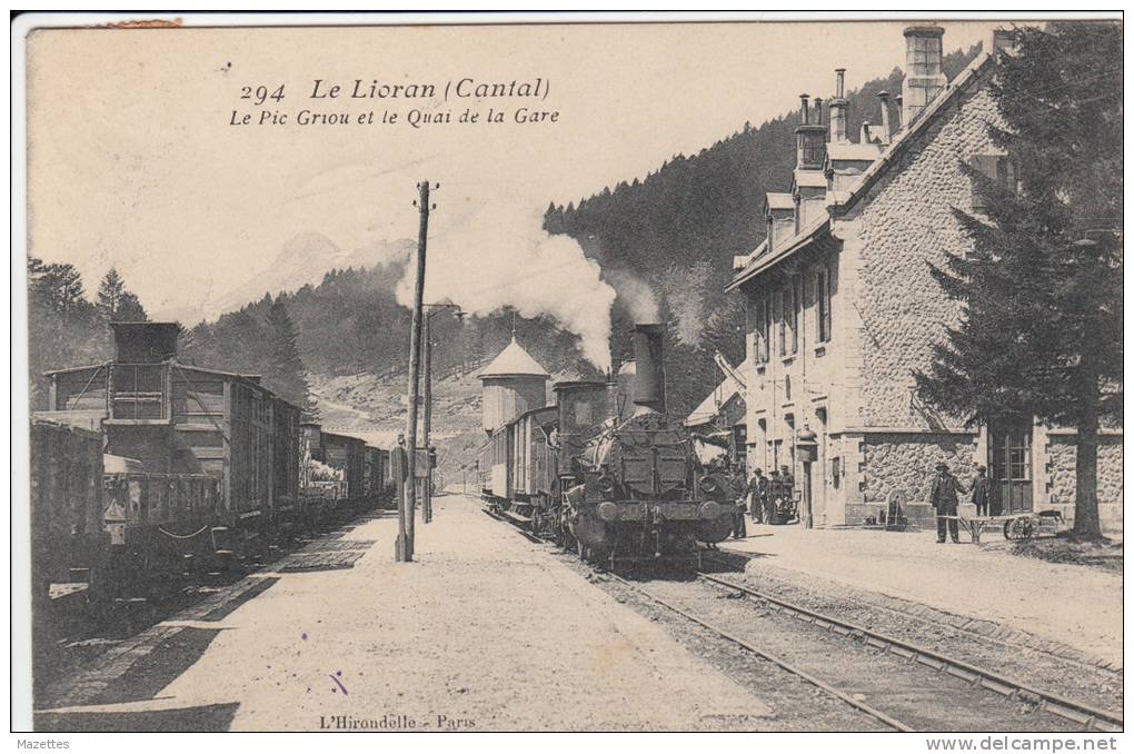 15 CANTAL LE LIORAN Pic Griou  LA GARE  TBE - Autres & Non Classés