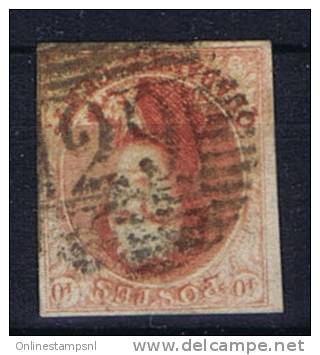 Belgium OBP 8 Used Cancel 29 Courtrai - 1851-1857 Medallones (6/8)