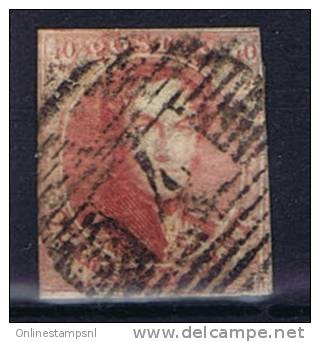 Belgium OBP 8 Used 1851, Cancel 4 Antwerpen - 1851-1857 Medallones (6/8)