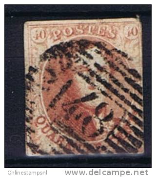 Belgium OBP 8 Used 1851, Cancel 148 Walcourt - 1851-1857 Médaillons (6/8)