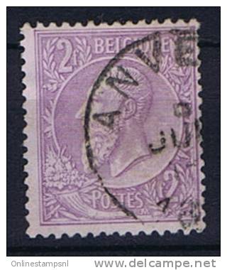 Belgium OBP 52 , 1884  Used Obl. - 1884-1891 Leopold II