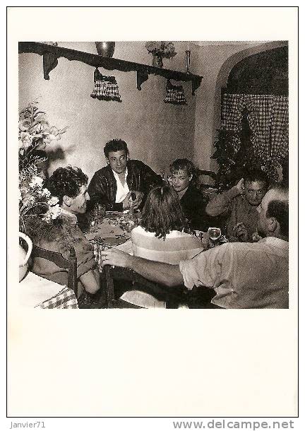 Jean-Philippe Charbonnier : Saint-Tropez Mouloudji , Yves Montand , Simone Signoret. 1950 - Fotografie