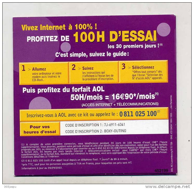 Kit Connexion Internet AOL - Kit De Conección A Internet