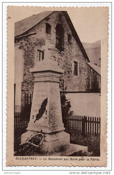 Cpa 05 - Saint-Chaffrey - Le Monument Aux Morts Pour La Patrie - Kriegerdenkmal
