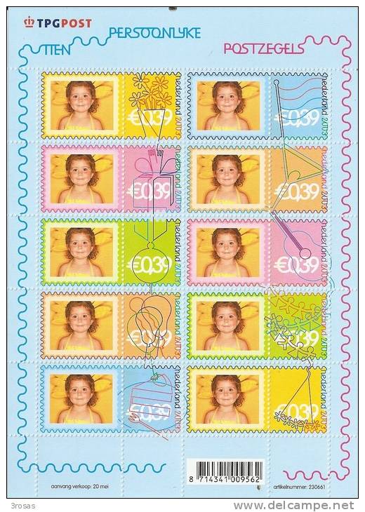 Pays-Bas Netherlands 2003 Fetes Party Objects Feuille Complete MNH ** - Ongebruikt