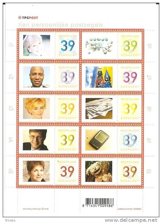 Pays-Bas Netherlands 2003 Timbres De Surprise Feuille Complete MNH ** - Ungebraucht