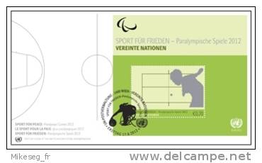 ONU Vienne 2012 - Paralympic Games (FDC Feuillet) - FDC