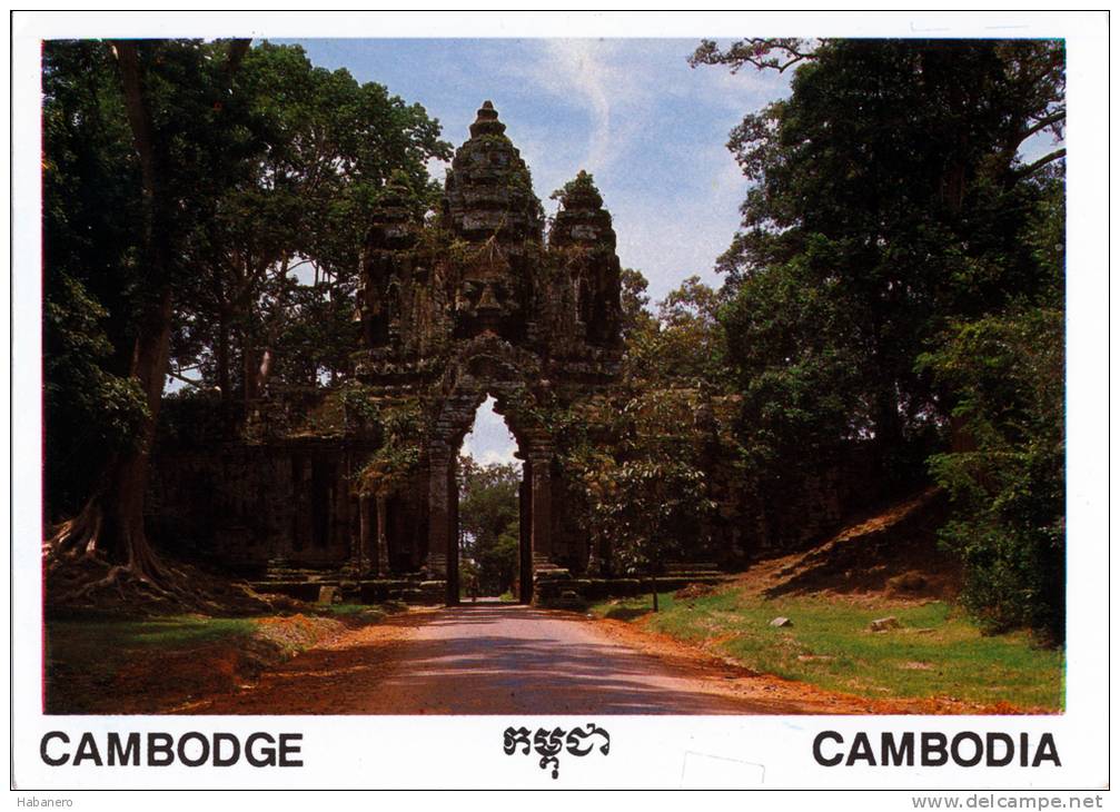 CAMBODIA - SOUTH GATE OF ANGKOR THOM - SIEM REAP - PERFECT MINT QUALITY - Cambodge
