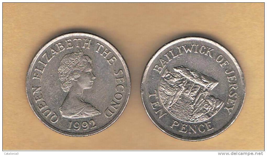 JERSEY -   10   Pence  1992  KM57.2 - Jersey