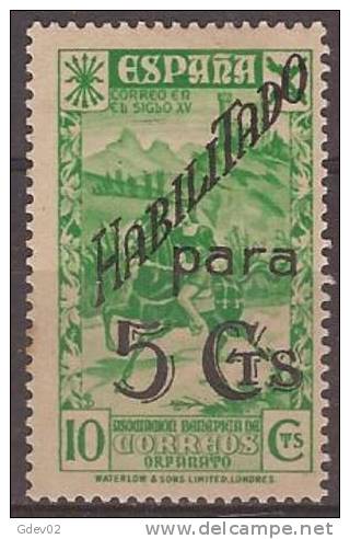 ESBE40-LB080TTSC Spain.Espagne.Historia Del Sello.BENEFICENCIA 1940 .(Ed.40**) Sin Charnela..MUY BONITO - Sonstige & Ohne Zuordnung