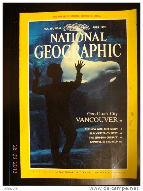National Geographic Magazine April 1992 - Ciencias