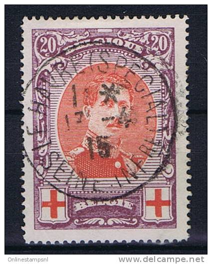 Belgium: OBP  134 ,  Used Obl., Rode Kruis, Croix Rouge - 1914-1915 Rotes Kreuz