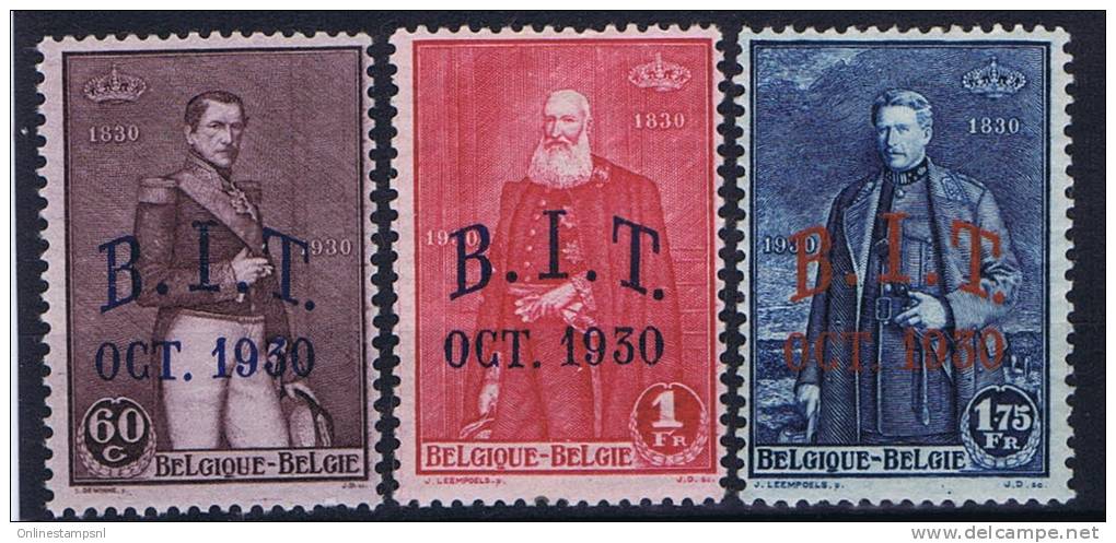 Belgium: OCB 305 - 307, MH/*   1930 - Ungebraucht