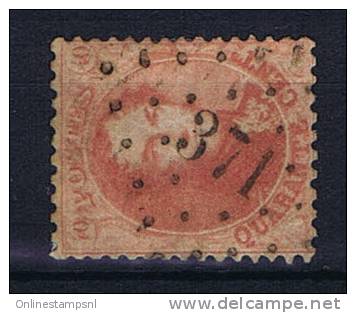 Belgium:  OBP  16 ,  Used / Obl, 1863, Cancel 371  St Gillens - 1863-1864 Médaillons (13/16)