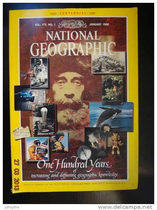 National Geographic Magazine January 1988 - Wetenschappen