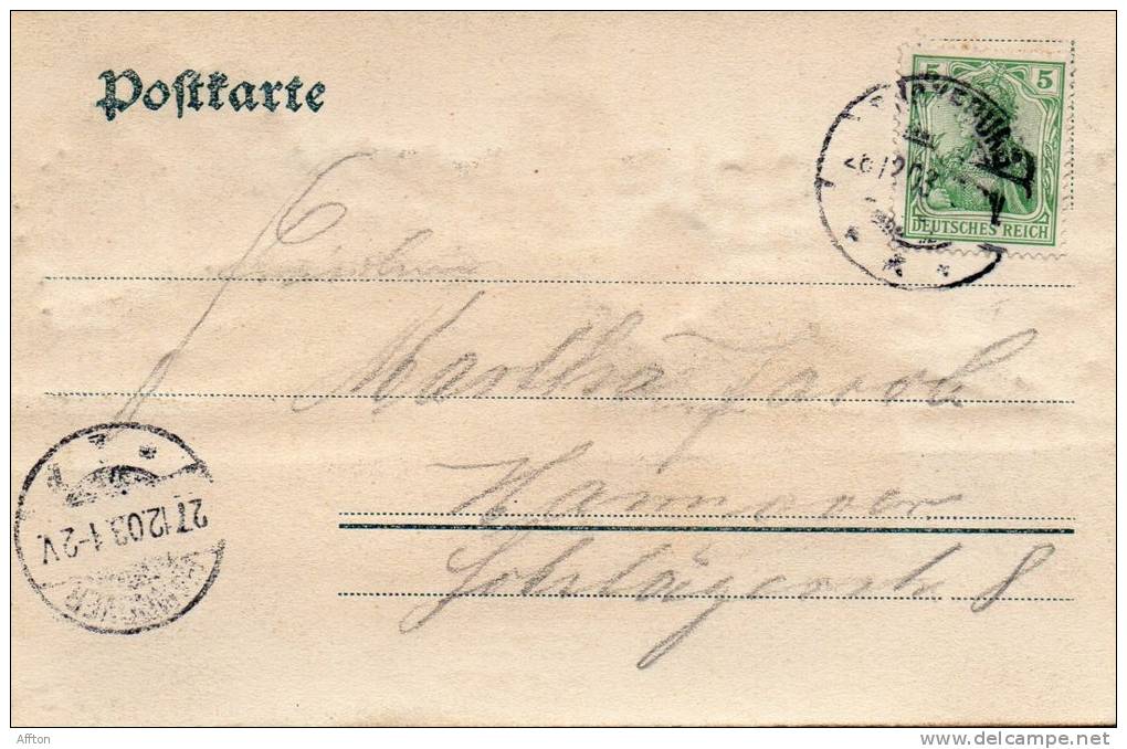 Buckeburg 1903 Postcard - Bückeburg