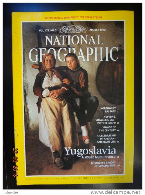 National Geographic Magazine August  1990 - Wetenschappen