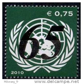 ONU Vienne 2010 ** 65éme Anniversaire De L´ONU - Unused Stamps